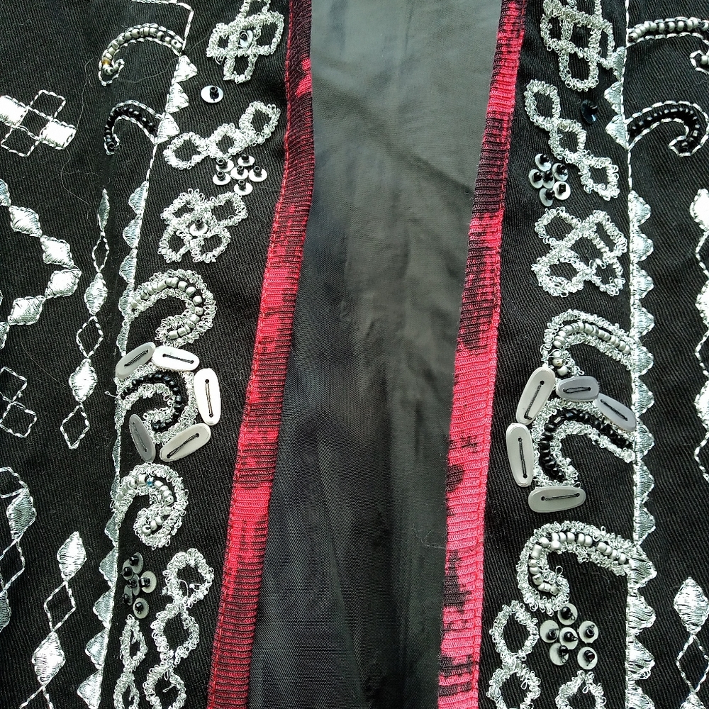 Notations Japanese Inspired Jacket Black in Medium - Picture 6 of 8